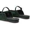 imageTrary Mules for Woman Mary Jane Flat Shoes Slip on Comfortable Backless Loafers Flats Square Toe Office Casual VintageDeep Forest Green
