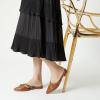 imageTrary Mules for WomenComfortable Pointed Toe FlatsBackless Loafers SlipOns Womens ClogsBusiness Casual Fall Winter Shoes Women DressyBrown