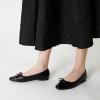 imageTrary Flat Shoes Women Pointed Toe Flats for Women TwoTone Cap Toe Ballet Flats Shoes Comfortable Dressy Casual Slipon Work Daily Soft Flat ShoesBlack Pu