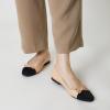imageTrary Flat Shoes Women Pointed Toe Flats for Women TwoTone Cap Toe Ballet Flats Shoes Comfortable Dressy Casual Slipon Work Daily Soft Flat ShoesNude Pu