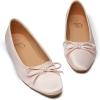 imageTrary Flat Shoes Women Pointed Toe Flats for Women TwoTone Cap Toe Ballet Flats Shoes Comfortable Dressy Casual Slipon Work Daily Soft Flat ShoesPink
