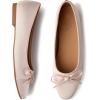 imageTrary Flat Shoes Women Pointed Toe Flats for Women TwoTone Cap Toe Ballet Flats Shoes Comfortable Dressy Casual Slipon Work Daily Soft Flat ShoesPink