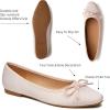 imageTrary Flat Shoes Women Pointed Toe Flats for Women TwoTone Cap Toe Ballet Flats Shoes Comfortable Dressy Casual Slipon Work Daily Soft Flat ShoesPink