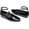 imageTrary Flat Shoes Women Square Toe Flats for Women ThreeStrap Metal Buckle Mary Jane Ballet Flats Comfortable Dressy Casual Slipon Work Daily Soft Flat ShoesBlack