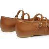 imageTrary Flats for Women Closed Pointed Toe Mary Jane Shoes Women Comfortable Slip on Ballet Flats Dressy Shoes Adjustable Strap PU Leather Mary Janes LoafersBrown