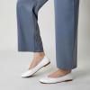 imageTrary Flats for Women Mary Jane Shoes Women Round Toe Ballet Flats Dress Shoes Casual Comfortable PU Leather Slip on LoafersPu White