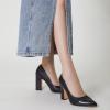 imageTrary Heels for Women Closed Pointed Toe Chunky Pumps Shoes Women Block High Heels Comfortable SlipOn Dress Office Party Wedding Shoes 354quot HeelBlack