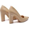 imageTrary Heels for Women Closed Pointed Toe Chunky Pumps Shoes Women Block High Heels Comfortable SlipOn Dress Office Party Wedding Shoes 354quot HeelNude