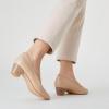 imageTrary Low Black Nude Blue Red Heels for Women Closed Round Toe Chunky Block 18 Inch Womens Heels Pumps Comfortable Dressy Work Casual PU Shoes for Wedding Office BusinessPu Nude