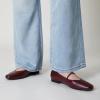 imageTrary Mary Jane Ballet Flats for Women  Comfortable Closed Toe Shoes With StrapWine