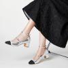 imageTrary Mary Jane Shoes Women Chunky Block Heels Mary Janes Dress Shoes for Women Close Cap Toe 22 Inch Womens Pumps Shoes with Buckle Double Strap Comfy Pumps for Office Party Casual WeddingSilver