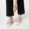 imageTrary Mary Jane Shoes Women Chunky Block Heels Mary Janes Dress Shoes for Women Close Cap Toe 22 Inch Womens Pumps Shoes with Buckle Double Strap Comfy Pumps for Office Party Casual WeddingWhite