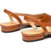 imageTrary Slingback Flats for Women Black Dressy Comfortable Round Square Toe Shoes Work Office Casual Ankle Strap Dress FlatsBrown Pu