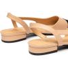 imageTrary Slingback Flats for Women Black Dressy Comfortable Round Square Toe Shoes Work Office Casual Ankle Strap Dress FlatsNude Pu
