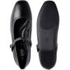 imageTrary Womens FlatsMary Jane Ballet Shoes for WomenSquare Toe Ankle Strap Flats for Women Comfortable Dress ShoesBlack