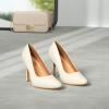 imageTrary Womens Slingback Pumps Black Heels Gold Heels Nude Pink Red Heels Pointed Toe High Heels for Women Sexy Stiletto Heels Buckle Ankle Strap Closed Toe Pumps Office Party Prom Dress ShoesNew Pu Nude