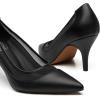 imageTrary Womens Slingback Pumps Black Heels Gold Heels Nude Pink Red Heels Pointed Toe High Heels for Women Sexy Stiletto Heels Buckle Ankle Strap Closed Toe Pumps Office Party Prom Dress ShoesMesh Black