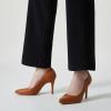 imageTrary Womens Slingback Pumps Black Heels Gold Heels Nude Pink Red Heels Pointed Toe High Heels for Women Sexy Stiletto Heels Buckle Ankle Strap Closed Toe Pumps Office Party Prom Dress ShoesNew Pu Brown