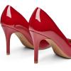 imageTrary Womens Slingback Pumps Black Heels Gold Heels Nude Pink Red Heels Pointed Toe High Heels for Women Sexy Stiletto Heels Buckle Ankle Strap Closed Toe Pumps Office Party Prom Dress ShoesPatentred