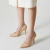 imageTrary Womens Slingback Pumps Black Heels Gold Heels Nude Pink Red Heels Pointed Toe High Heels for Women Sexy Stiletto Heels Buckle Ankle Strap Closed Toe Pumps Office Party Prom Dress ShoesNubuck Apricot