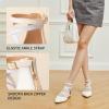 imageTrary Flats for Women Mary Jane Shoes Women Ballet Flats with Elastic Ankle Straps Comfortable Pointed Toe Dress Shoes for Office or Casual WearWhite