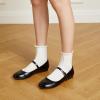 imageTrary Mary Jane Ballet Flats Black Flats for Women Ankle Strap Dressy Comfortable FlatsBlack