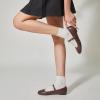 imageTrary Mary Jane Ballet Flats Black Flats for Women Ankle Strap Dressy Comfortable FlatsCoffee