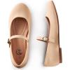 imageTrary Mary Jane Ballet Flats Black Flats for Women Ankle Strap Dressy Comfortable FlatsNudeNubuck