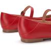 imageTrary Mary Jane Ballet Flats Black Flats for Women Ankle Strap Dressy Comfortable FlatsRed