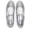 imageTrary Mary Jane Ballet Flats Black Flats for Women Ankle Strap Dressy Comfortable FlatsSilver Glitter