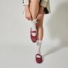 imageTrary Mary Jane Shoes Women Mary Jane Flats for Women Ballet Flats Shoes Round Toe Mary Jane Flats Shoes Dressy ComfortableAburgundy