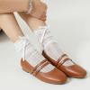 imageTrary Mary Jane Shoes Women Square Toe Flats for Women Dressy Ballet Flat Mary Jane Flats with Buckle Strap Comfortable Slip On Casual ShoesBrown