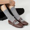 imageTrary Mary Jane Shoes Women Square Toe Flats for Women Dressy Ballet Flat Mary Jane Flats with Buckle Strap Comfortable Slip On Casual ShoesDark Brown