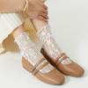 imageTrary Mary Jane Shoes Women Square Toe Flats for Women Dressy Ballet Flat Mary Jane Flats with Buckle Strap Comfortable Slip On Casual ShoesLight Brown