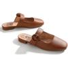 imageTrary Mules for Women Mary Jane Mules with Adjustable Buckle Flats for Women Slip On Shoes Loafers for Casual Work TravelBrown