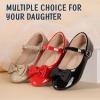 imageTrary Girls Mary Janes Ballet Flats School Uniform Dress Shoes Casual Party Wedding Flower Shoes for Little KidBig Kid