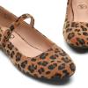 imageTrary Mary Jane Ballet Flats Black Flats for Women Ankle Strap Dressy Comfortable FlatsLeopard