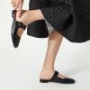 imageTrary Mules for Women Mary Jane Mules with Adjustable Buckle Flats for Women Slip On Shoes Loafers for Casual Work TravelBlack