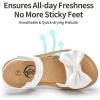 imageTrary Toddler Sandals for Baby Girls Boys Summer Sandals Cute Kids Shoes Lightweight Open Toe Sandals Beach Holiday Unisex Child SandalsWhite Bowknot
