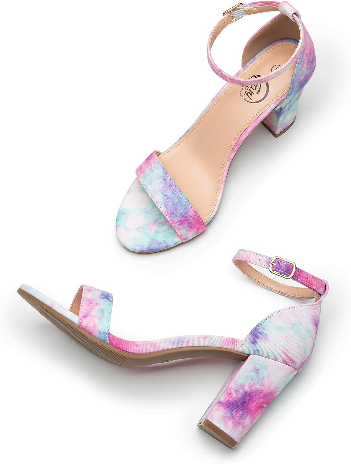 imageTrary Wedding Shoes for Bride Heels for Women Rubber Sole and Insole Provide Excellent CushionColorful