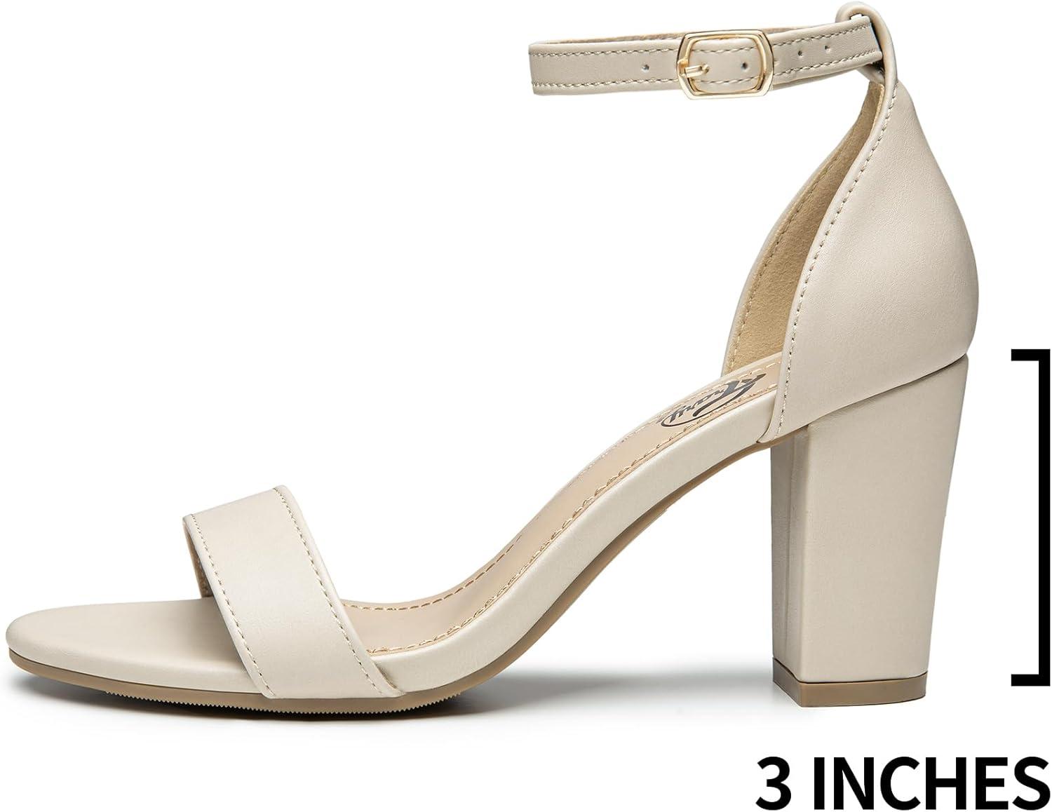 imageTrary Wedding Shoes for Bride Heels for Women Rubber Sole and Insole Provide Excellent CushionNude