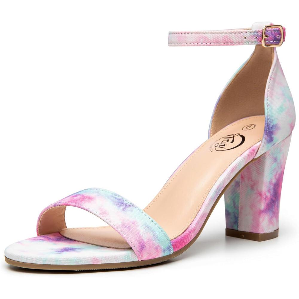 imageTrary Wedding Shoes for Bride Heels for Women Rubber Sole and Insole Provide Excellent CushionColorful
