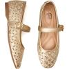 imageTrary Mary Jane Shoes Women Hollow Flats for Women Ballet Flats Shoes Squared Toe Mary Jane Flats Ankle Strap Flats Shoes Dressy ComfortableGold