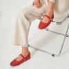 imageTrary Mary Jane Shoes Women Hollow Flats for Women Ballet Flats Shoes Squared Toe Mary Jane Flats Ankle Strap Flats Shoes Dressy ComfortableRed