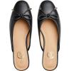 imageTrary Mules for Women 2025 Womens Mules Slip on Comfortable Bow Pointed Toe Womens Loafers Backless Flats Mules Shoes for Women with KnotBlack