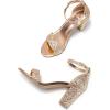 imageTrary Wedding Shoes for Bride Heels for Women Rubber Sole and Insole Provide Excellent CushionGold Sparkly