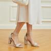 imageTrary Wedding Shoes for Bride Heels for Women Rubber Sole and Insole Provide Excellent CushionNude