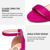 imageTrary Wedding Shoes for Bride Heels for Women Rubber Sole and Insole Provide Excellent CushionRose Suede
