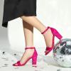 imageTrary Wedding Shoes for Bride Heels for Women Rubber Sole and Insole Provide Excellent CushionRose Suede