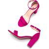 imageTrary Wedding Shoes for Bride Heels for Women Rubber Sole and Insole Provide Excellent CushionRose Suede